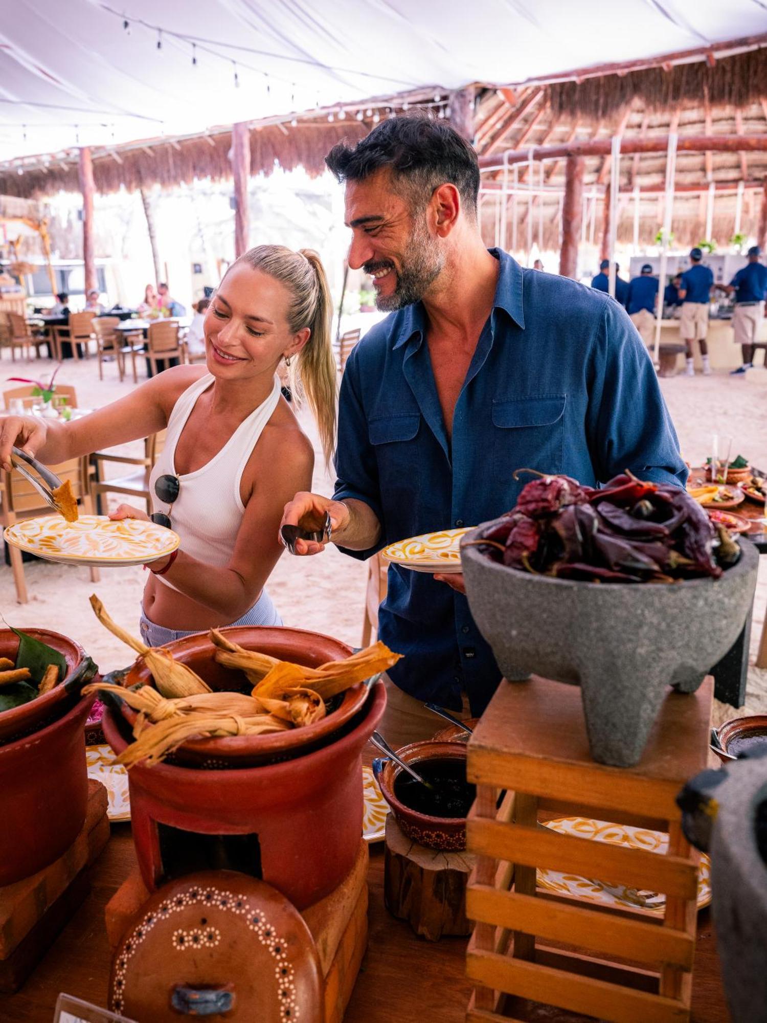 El Dorado Seaside Palms, Catamaran, Cenote & More Inclusive (Adults Only) Xpu Ha Bagian luar foto